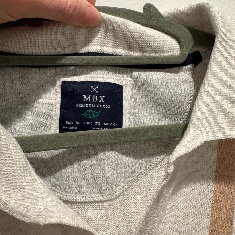 MBX Premium Striped Short Sleeve Button-Up Shirt XL